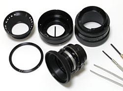 Disassembled 90mm F2.8 Vega