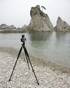 Kiev 88CM at Jodogahama, Iwate Prefecture