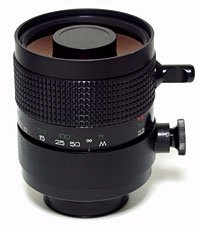 ５００ｍｍのF５.６ミラーレンズ